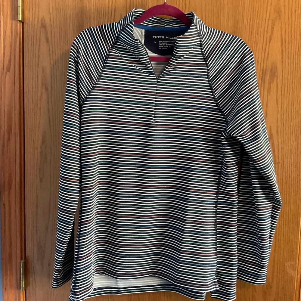 Peter Millar Women’s Striped Pullover size large NWOT